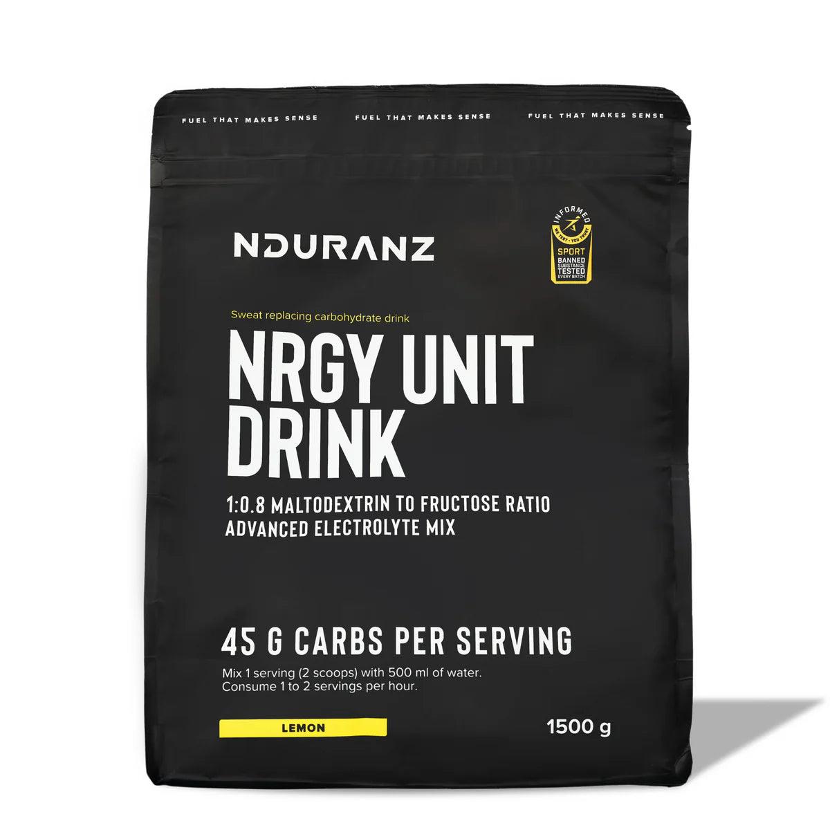 Nduranz - Boisson énergétique – Nrgy Unit Drink - 1500 g - Orange