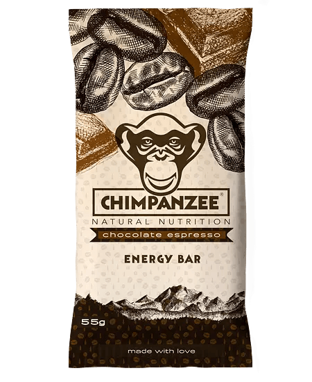 Chimpanzee - Barre énergétique - Chocolat espresso - unité 55g