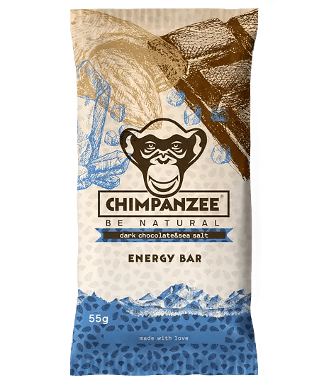 Chimpanzee - Barre énergétique - Chocolat noir fleur de sel - unité 55g