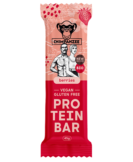 Chimpanzee - Barres protéines bio - fruits rouges - 45g