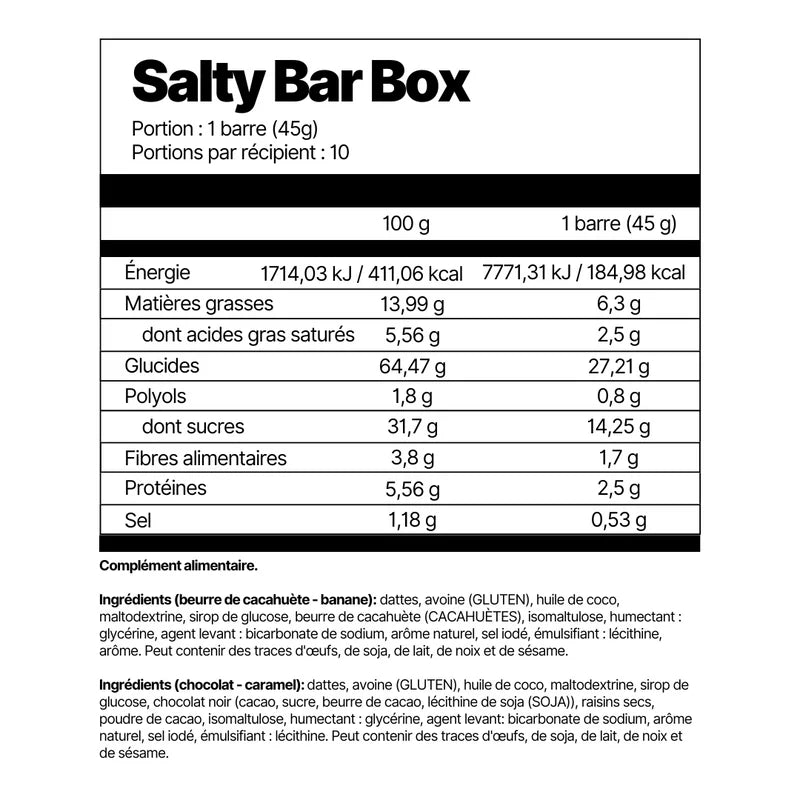 Salty Bar 4Endurance Pro barre énergétique pour athlètes d’endurance
