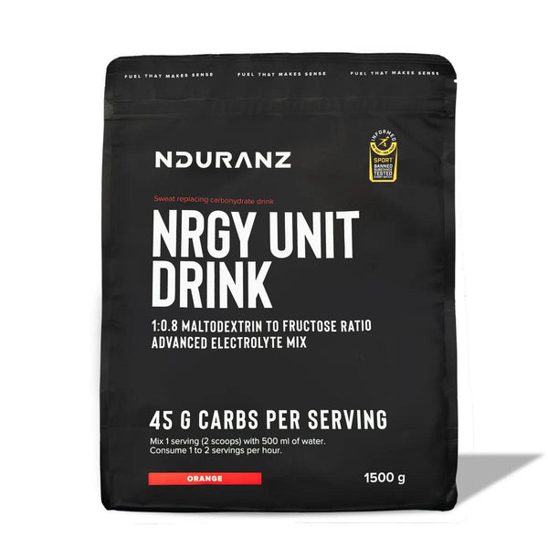 Nduranz - Boisson énergétique – Nrgy Unit Drink - 1500 g - Orange